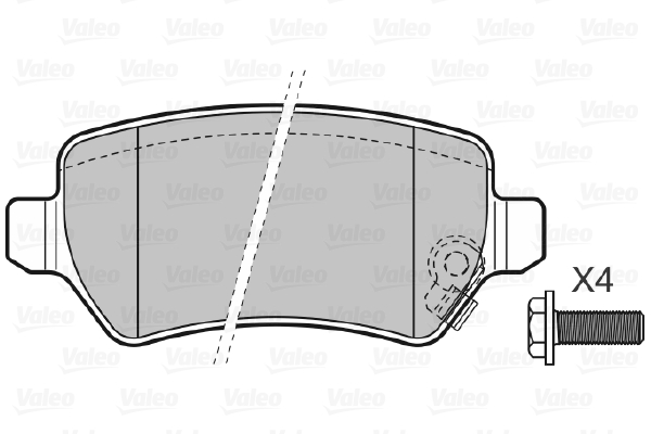 Valeo Remblokset 598584