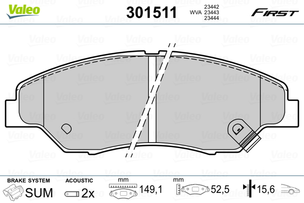 Valeo Remblokset 301511