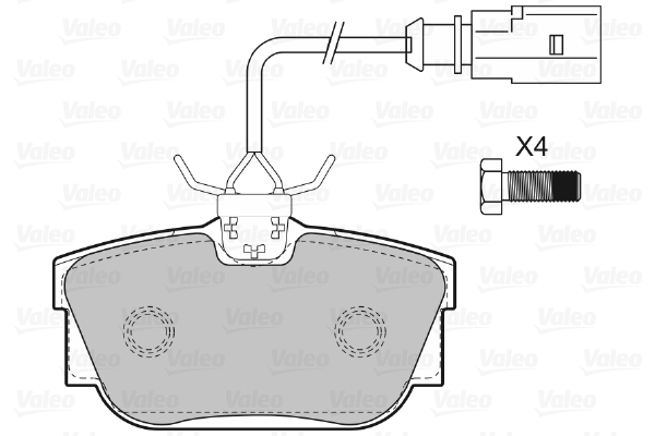 Valeo Remblokset 598650