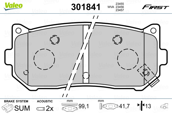 Valeo Remblokset 301841