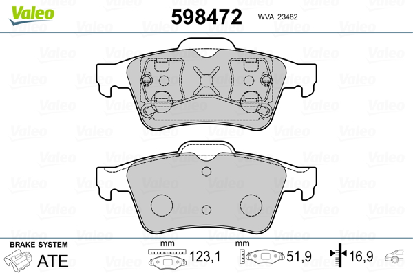 Valeo Remblokset 598472