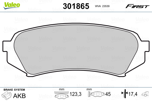 Valeo Remblokset 301865