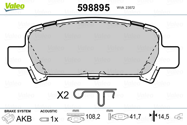 Valeo Remblokset 598895