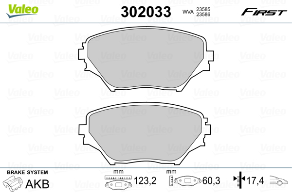 Valeo Remblokset 302033