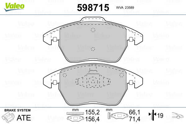 Valeo Remblokset 598715