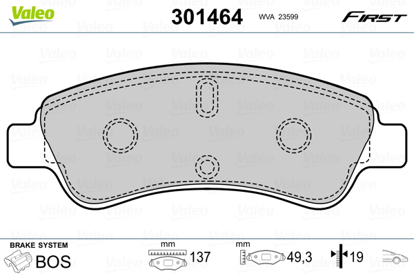 Valeo Remblokset 301464