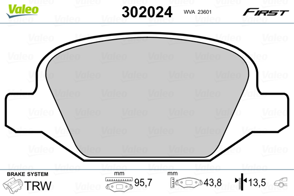 Valeo Remblokset 302024