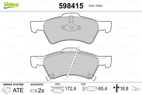 Valeo Remblokset 598415