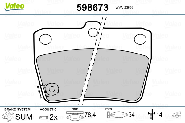 Valeo Remblokset 598673