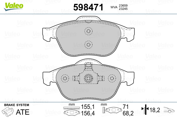 Valeo Remblokset 598471