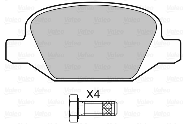 Valeo Remblokset 598407