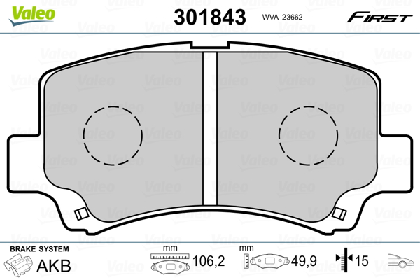 Valeo Remblokset 301843