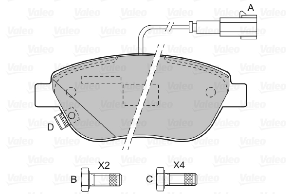 Valeo Remblokset 598427