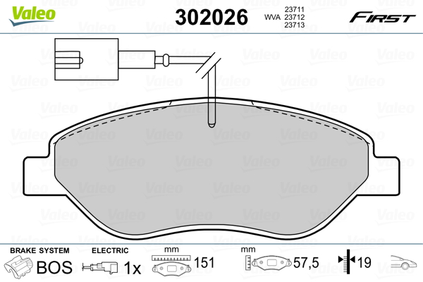 Valeo Remblokset 302026