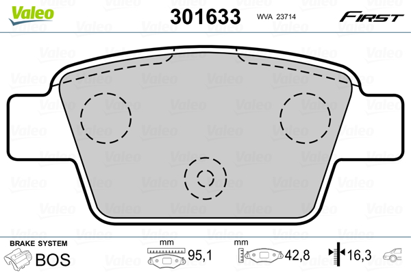 Valeo Remblokset 301633