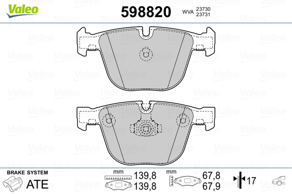 Valeo Remblokset 598820