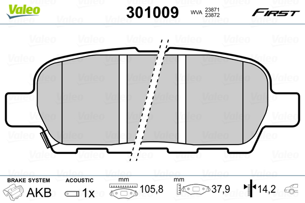 Valeo Remblokset 301009