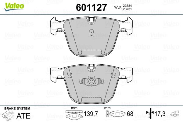 Valeo Remblokset 601127