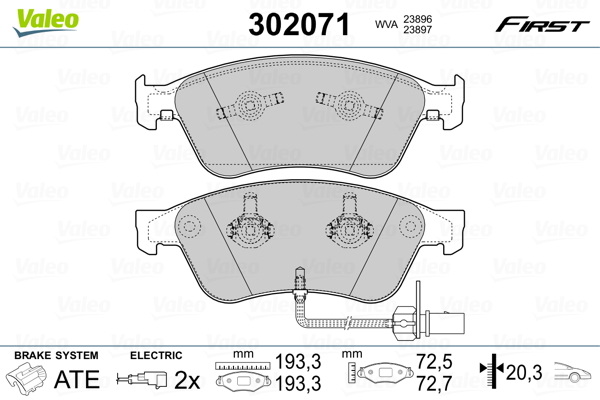 Valeo Remblokset 302071