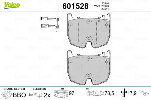 Remblokset Valeo 601528