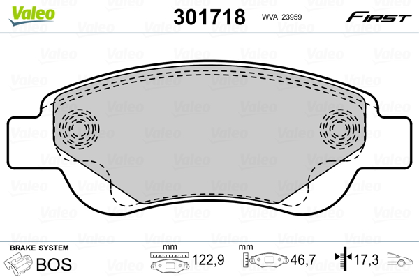 Valeo Remblokset 301718