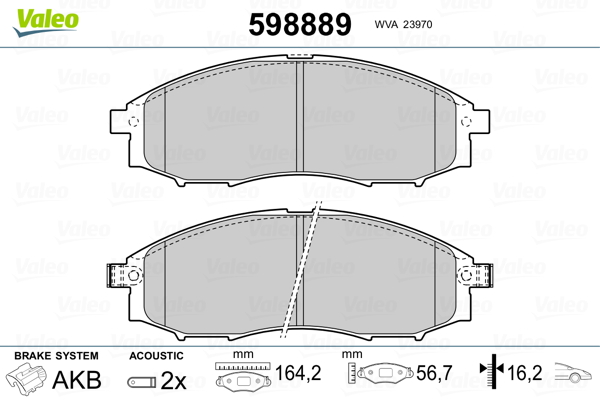 Valeo Remblokset 598889