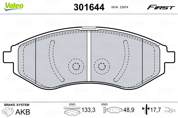 Valeo Remblokset 301644