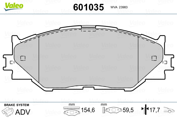 Valeo Remblokset 601035