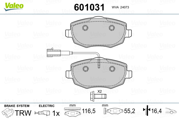 Valeo Remblokset 601031