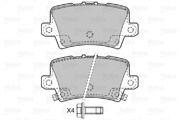 Valeo Remblokset 598849