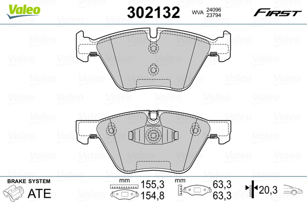 Valeo Remblokset 302132