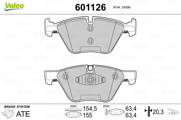 Valeo Remblokset 601126