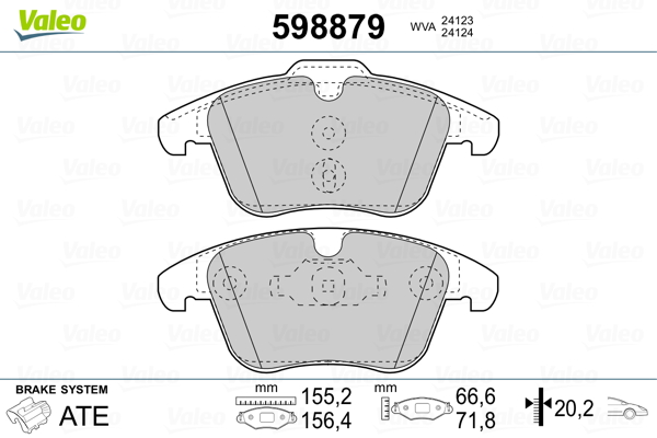 Valeo Remblokset 598879