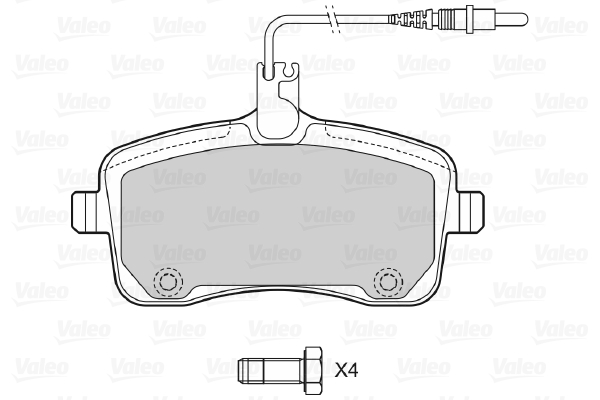 Valeo Remblokset 598662