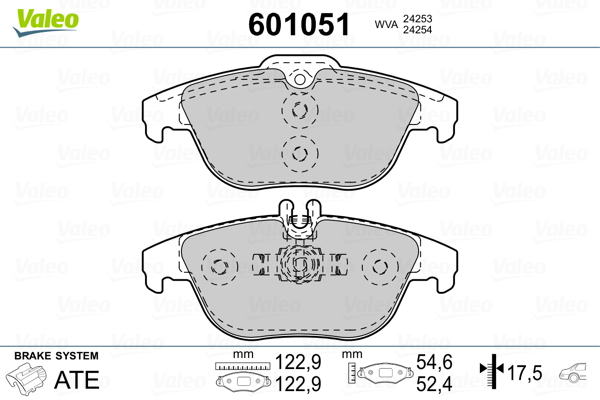 Valeo Remblokset 601051