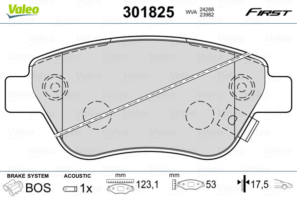 Valeo Remblokset 301825