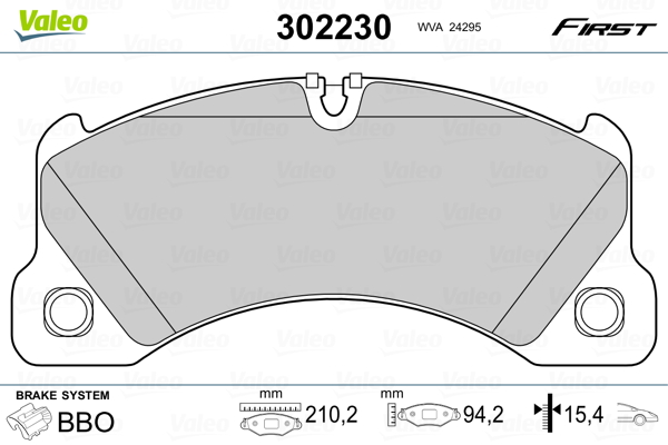 Remblokset Valeo 302230