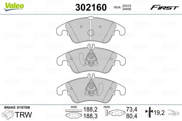 Valeo Remblokset 302160