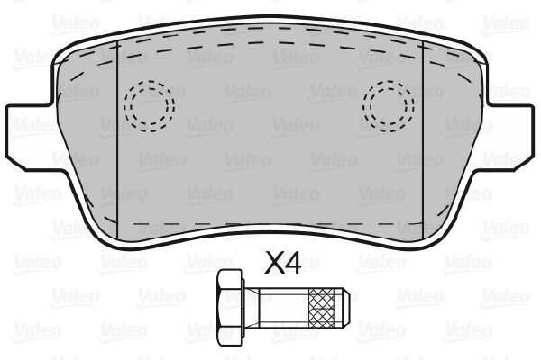 Valeo Remblokset 598727