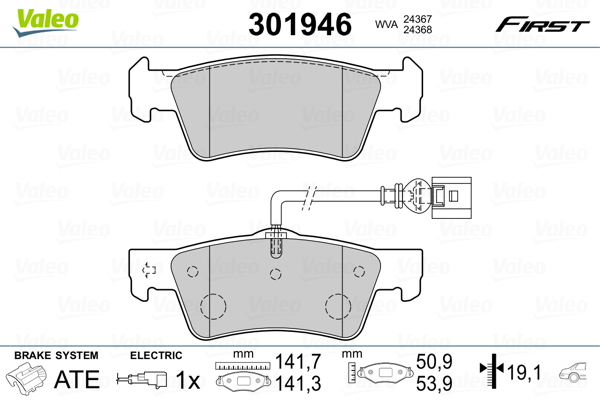 Remblokset Valeo 301946