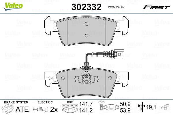 Valeo Remblokset 302332