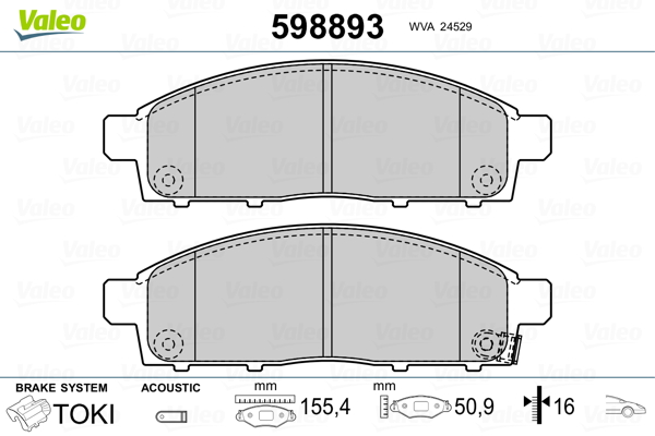 Valeo Remblokset 598893