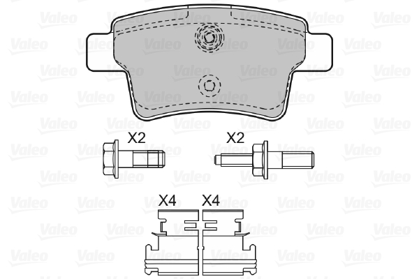 Valeo Remblokset 598936