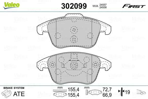 Valeo Remblokset 302099