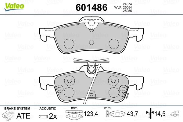 Valeo Remblokset 601486