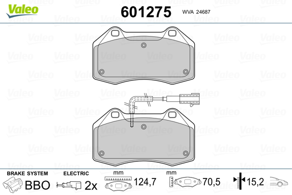 Valeo Remblokset 601275