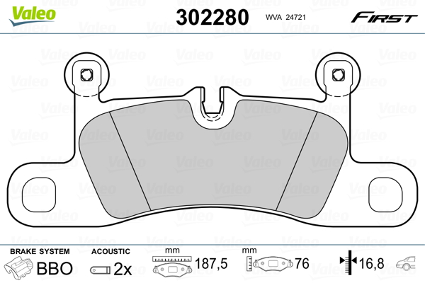 Valeo Remblokset 302280