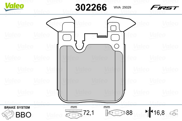 Valeo Remblokset 302266