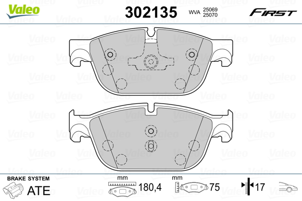 Remblokset Valeo 302135