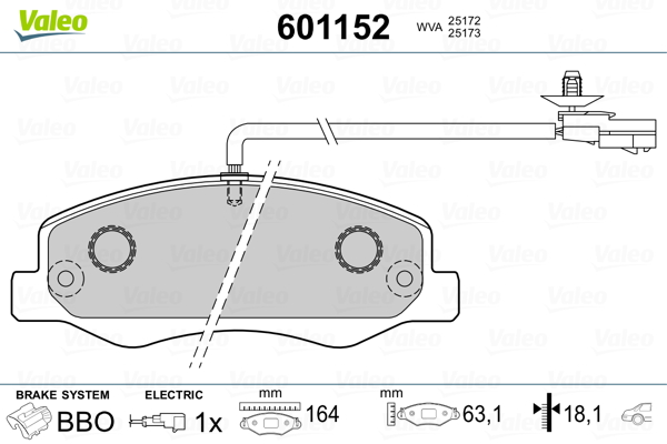 Valeo Remblokset 601152